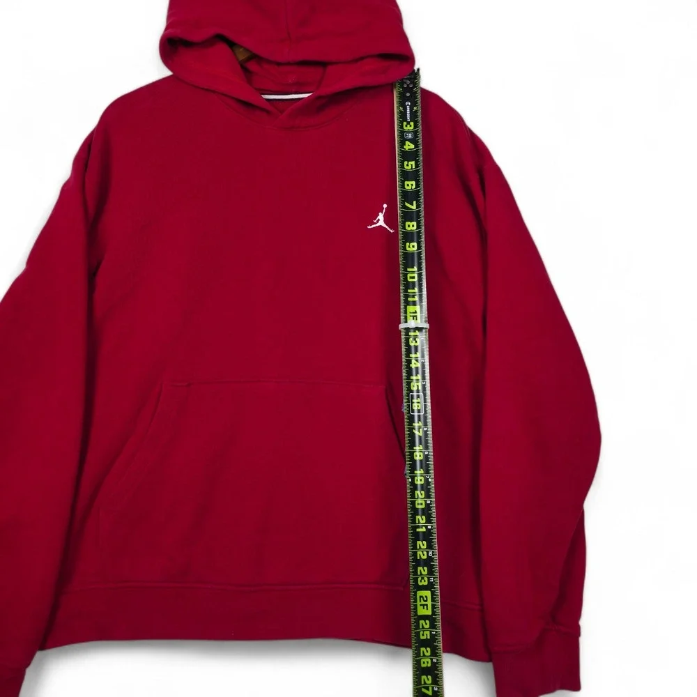 Jordan Essential Fleece Hoodie Mens‎ Medium Gym Red Jumpman Pullover FJ7774-687